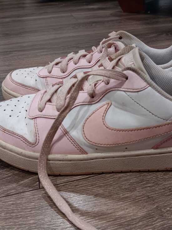 Nike Shoes - Womans Nike Court Borough Low sneakers / size 7 / white & pink